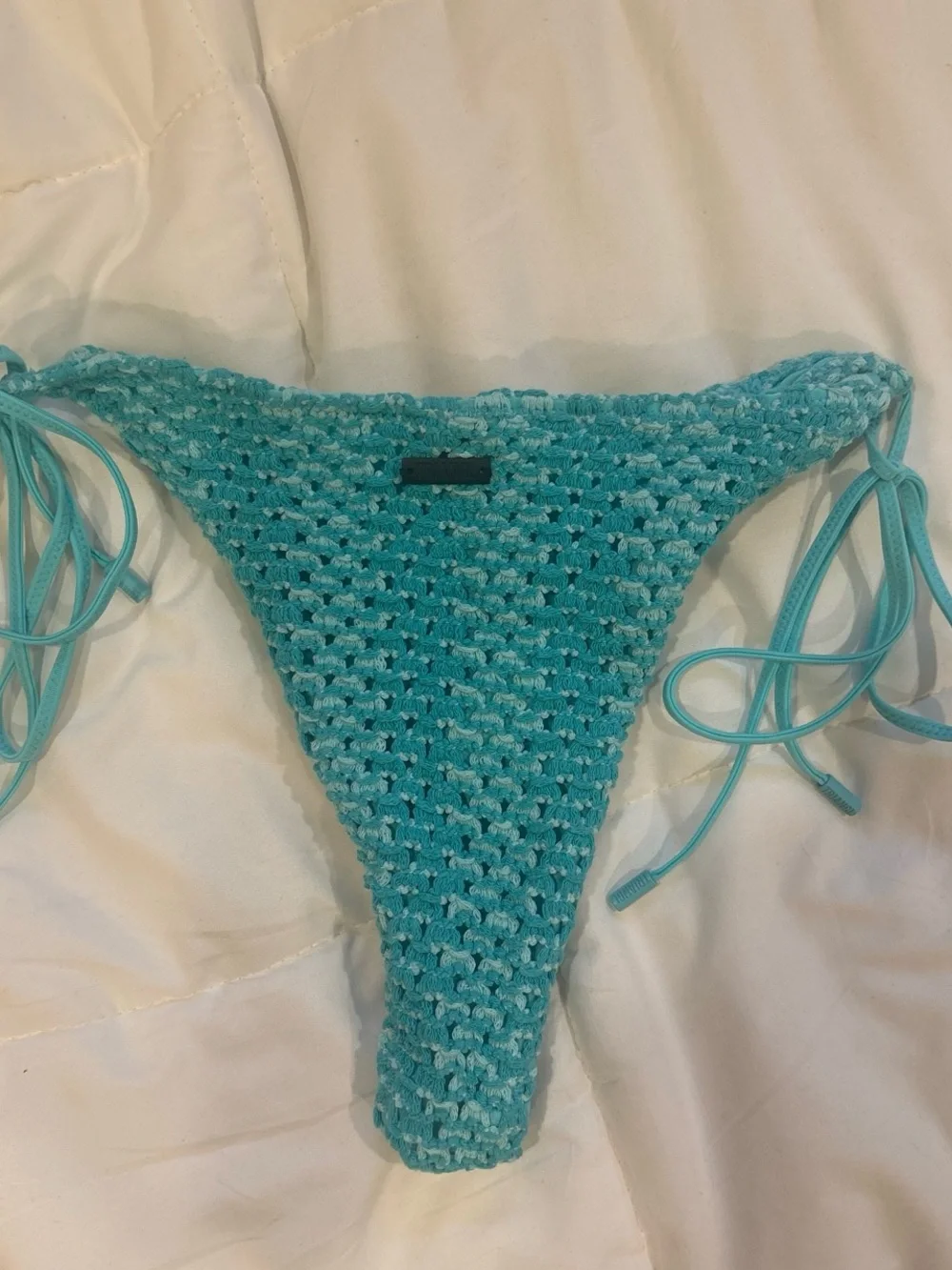 triangl swimwear Aqua Crochet Bikini Bottom
